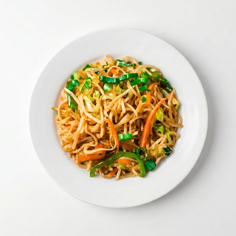 Savor our veg hakka noodles