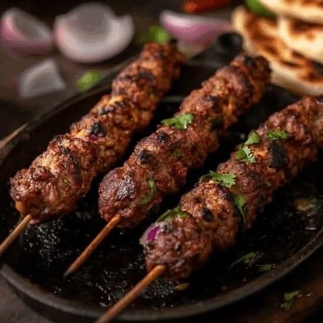 Lamb Seekh Kabab.